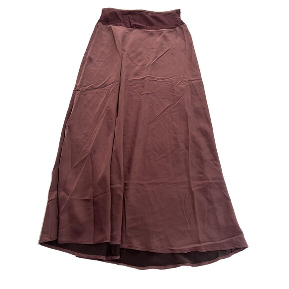 WeWoreWhat Midi Chiffon Cutout Skirt in Merlot - Picture 1 of 5